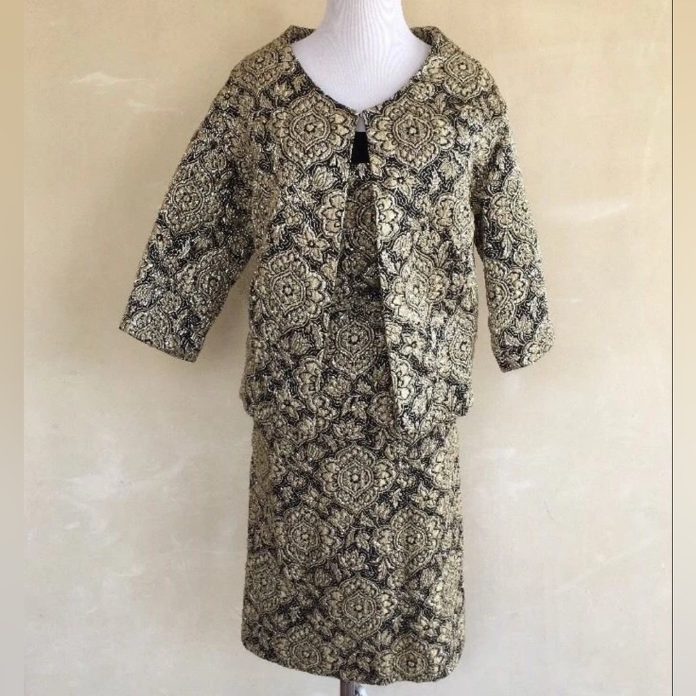 JOHN HOGAN La Jolla San Diego Heleua Barbieri Vtg 50s Wiggle Dress Jacket S Rare